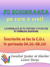 Valorile care stau la baza c.s.e sunt: Consiliul È™colar Al Elevilor Liceului Borsa 2021