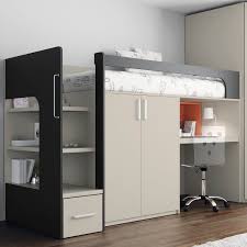 Letti a scomparsa roma > showroom notti blu: Letto A Soppalco Touch 68 Ros 1 S A Singolo Moderno Con Scrivania