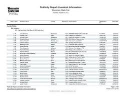 Publicity Report-Livestock Information