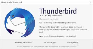 Die bedienelemente und anzeigen sind meist. Thunderbird 78 6 1 Is A Security And Bug Fix Update Ghacks Tech News