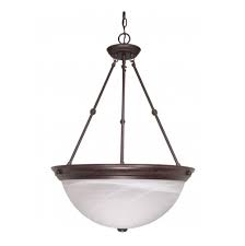 Nuvo 20 Hanging Pendant Light Fixture Old Bronze Alabaster Glass Nuvo 60 212 Homelectrical Com