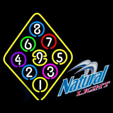 South american countries european countries neon lamp neon clock kevin harvick neon light signs led signs custom glass bud light. Natural Light Ball Billiards Rack Pool Beer Sign Neon Sign Neonsignau Com