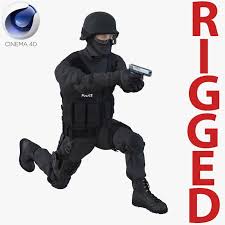 Swat Man Mediterranean Rigged For Cinema 4d 3d Model Ad Mediterranean Man Swat Model In 2020 Cinema 4d Cinema Cinema 4d R14