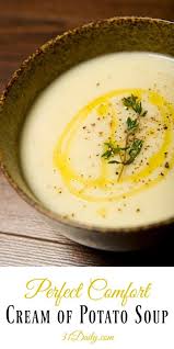 Perfect Comfort Food Cream Of Potato Soup Recipe Cream Of Potato Soup Food Creamy Soup