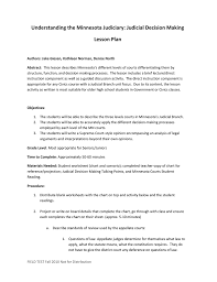 Judicial Decision Making Lesson Plan1