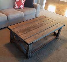 Coffee tables in portland, or. Handmade Farmhouse Coffee Table Weathered Restoration Hardware Look Coffee Table Farmhouse Coffee Table Diy Farmhouse Coffee Table