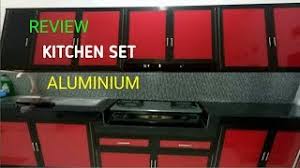 Include rak botol coated putih. Review Kitchen Set Aluminium Isi Acp Lemari Dapur Minimalis Youtube