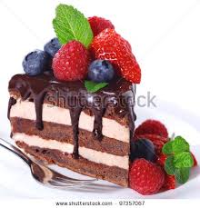 Piece Of Chocolate Cake With Icing And Fresh Berry On White Isolated Background By Elenagaak Recette Gateau Chocolat Gateaux Alimentaires Comment Bien Manger