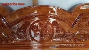 The first step to polish raw wood is to sand the area first. Wood Polish Finishing Mullu Maram Velikattan Wood Youtube