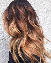 These roots are super dark, making it easy to go bold and striking with caramel blonde balayage 35 of 35 layered brown hair with strawberry blonde balayage. 60 Looks With Caramel Highlights On Brown And Dark Brown Hair Blonde Hair With Roots Dark To Light Hair Dark Roots Blonde Hair