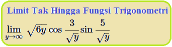 We did not find results for: Limit Tak Hingga Fungsi Trigonometri Konsep Matematika Koma