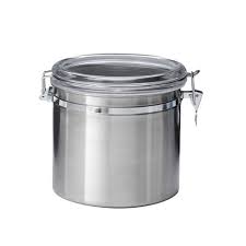 Dynore stainless steel kitchen storage canisters with see through lid. Jumbo Stainless Steel Kitchen Canister Target