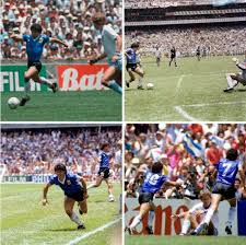 En el minuto 6 del complemento, tras saltar he visto la secuencia miles de veces, y puedo descartar sin dudas que fuera con los ojos. A 34 Anos Del Gol Del Siglo Y La Mano De Dios Rtn