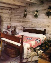 Old Cabin Prim Quilts Early Rocking Horse Primitive Bedroom Cabin Bedroom Log Cabin Living