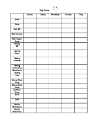 Student Daily Routines Checklist Worksheets Teaching