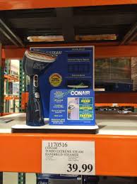 We also stock the latest irons at great warehouse prices. Conair Turbo Extreme Steam Handheld Steamer Costcochaser