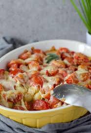 Vier Zutaten Gnocchi Auflauf Mit Tomate Und Mozzarella Vegetarisch Und Super Lecker Feierabendkuche Souldfood Recipe Also In English Rezepte Gnocchi Und Gnocci Rezept