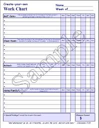 create your own work chart product lc 401b