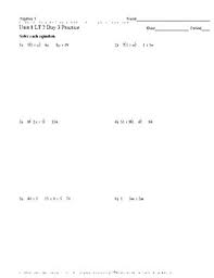 Worksheet, solving equations maze worksheet answer key, solving multi step equations puzzle pdf, solving one step equations maze pdf least common multiple and greatest common factor worksheets. 1 2 Day 3 Practice Solving Multi Step Equations By The Keen Cookie Jar