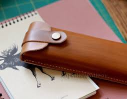 Leather Pen Case Pattern Leather Pen Sleeve Pattern Leathercraft Pattern Leather Pattern Leather Bag Sewing Pattern Napkitten Pattern Leather Craft Patterns Pen Case Leather Pencil Case