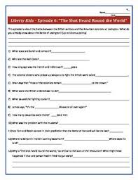 Liberty Kids Episode 6 The Shot Heard Round The World Comprehension Questions Liberty Kids This Or That Questions Comprehension