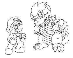 If you love super mario, you can print all of our bowser coloring pages and have a mario coloring day. Mario Fights To Bowser Koopa In Super Mario Bros Coloring Pages Super Mario Bros Coloring Pages Coloring Pages For Kids And Adults