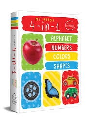 Once you reach 9, start back over at 1 and continue through the alphabet. My First 4 In 1 Alphabet Numbers Colours Shapes Padded Board Books Wonder House Books Amazon In Books