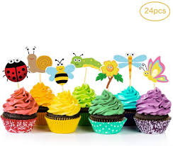 Keep things light and fresh! Amazon Com 24pcs Spring Summer Insects Cupcake Toppers Birthday Party Supplies Cake Decorations Dessert Food Picks Birthday Party Toppers Picks Decorations For Girls Boys Kids Home Classroom Baby Showers Grocery Gourmet Food