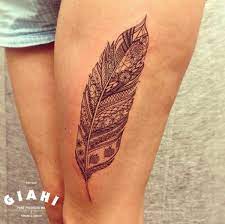 Meaning of a peacock feather tattoo. Detailed Ethnic Feather Tattoo By Roony Best Tattoo Ideas Gallery