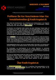 Zudem gibt der darlehensinteressent die laufzeit in monaten oder jahren sowie den sollzins vor. Immobilienkredit By Kredit Angebot Issuu