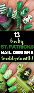 This is the best collection of st. Glitter St Patricks Day Nail Art Designs