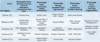 Principles Of Lean And Six Sigma Applied For Business