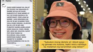 Isang netizen ang isiniwalat na alam pala ng nanay ni Barbie ang ginagawa  sa kanya ng ka-live in ng nanay niya ~ The Pader