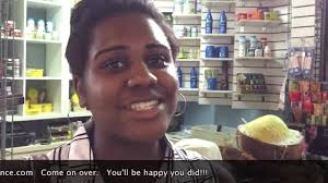 Happy customer sharing her Shea butter story from Shea Experience