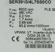 9531 BERGER LAHR SERVO MOTOR W/ NEUGART GEAR ASSEMBLY (PLE80 ...