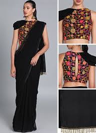 This particular saree can be conveniently styled in multiple ways. Purchase Black Sarees Online Buy Black Sarees Online Online Saree Collections
