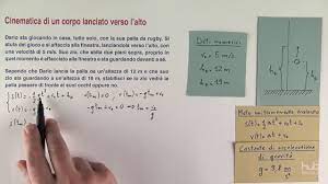 Basterà pertanto confrontare le due leggi. Cinematica Di Un Corpo Lanciato Verso L Alto Youtube