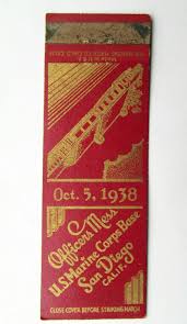 Us Marine Corps Base San Diego California 20strike Military Matchbook Cover 1938 In 2020 Marine Corps Bases Us Marine Corps Us Marine