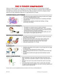 Body composition, a necessary fitness component of gymnastics, is the association between fat, muscle and bone within the body. 32 5 Components Of Fitness Worksheet Worksheet Resource Plans