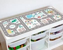 Crate Toy Box Hand Painted Crate Toy Storage Pull Toy Box Etsy In 2020 Ikea Trofast Ikea Trofast Storage System Furniture