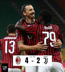 Errore clamoroso di alex sandro che effettua un passaggio in orizzontale di fatto serve bonaventura che non aspettava. Kavi Ft Ac Milan 4 2 Juventus 62 Ibrahimovic 66 Facebook