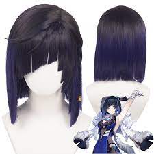 Amazon.com: Cosplay Wigs for Genshin Impact Yelan Anime Blue Short Wig with  Free Wig Cap for Halloween, Party, Carnival, Nightlife, Concerts :  Clothing, Shoes & Jewelry