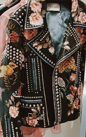 Gucci Embroidered Leather Jacket Embroidered Leather Jacket Fashion Gucci Leather Jacket