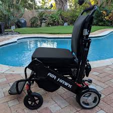 Refurbished Used Air Hawk Power Folding Wheelchairs Powered Wheelchair Wheelchair Folding Electric Wheelchair