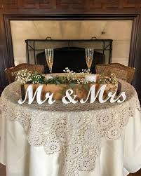 Mr And Mrs Wedding Signs Table Decoration Rustic Wedding Etsy Beautiful Wedding Decorations Wedding Reception Centerpieces Signing Table Wedding
