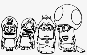 Coloring pages 1549996247super mario odyssey logo nintendo super. Four Minion Mario Coloring Super Mario Coloring Pages Free Transparent Png Download Pngkey