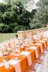 Styled Social Indiana Autumnal Wedding Inspiration With Frills In All The Right Places Ruffled Wedding Inspiration Fall Wedding Color Trends Orange Wedding