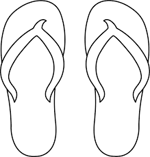 Vector black and white coloring page. Freeclip Art Flip Flop Motivasi Dan Inspirasi Free Clip Art Free Art Crafts