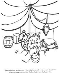 Encourage children to read the bible text before coloring the page or read it to them to help them capture all of the details. Abraham 3 Visitors Coloring Pages