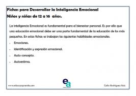 Recursos desde infantil a 1º secundaria. Actividades Para Trabajar Las Emociones En Secundaria
